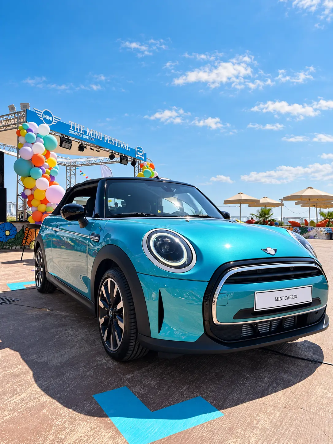 New MINI Cabrio displayed at the festival