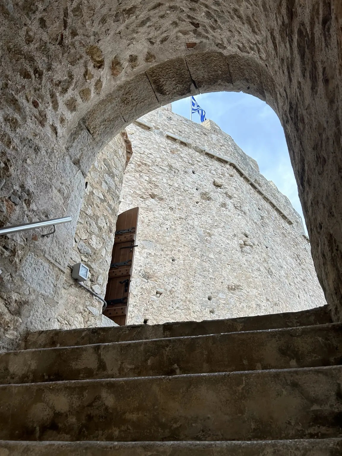 Historic fortress visited during the Nafplio excursion